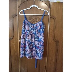 INC Blue Floral Sleeveless Size 10 | B12
